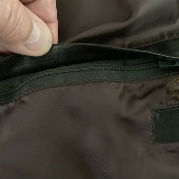 Faconnable Brown Lambskin Leather Jacket. Large. Beautiful. Excellent condition - Picture 8 of 12